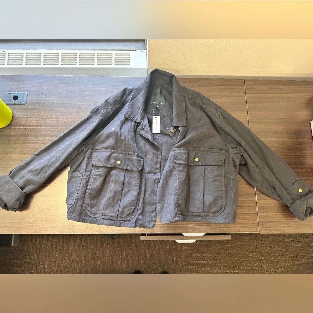Banana Republic Cropped Denim Jacket